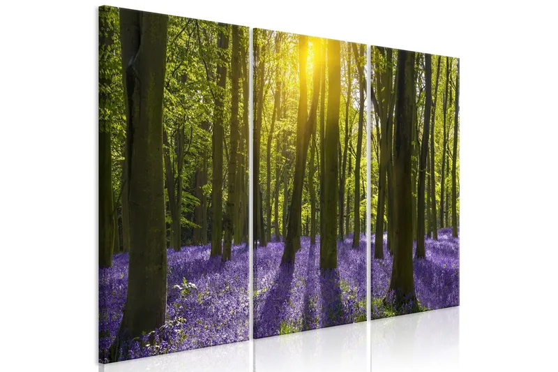 Tavla Hyacinth Field 3 Parts 120x80 - Artgeist sp. z o. o. — Artgeist sp. z o. o.