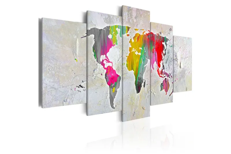 Tavla Illustration Of The World 100x50 - Artgeist sp. z o. o. — Artgeist sp. z o. o.