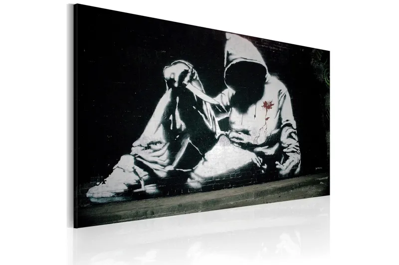 Tavla Incognito Killer Banksy 60x40 - Artgeist sp. z o. o. — Artgeist sp. z o. o.