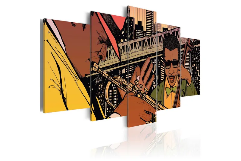 Tavla Jazzy Nyc 100x50 - Artgeist sp. z o. o. — Artgeist sp. z o. o.