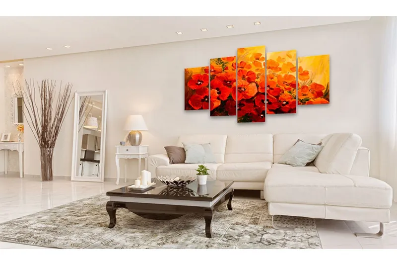 Tavla Land of Poppies 200x100 - Artgeist sp. z o. o. — Artgeist sp. z o. o.