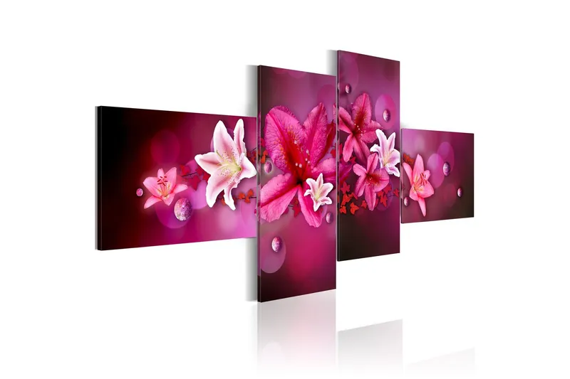 Tavla Lilies And Pearls 100x45 - Artgeist sp. z o. o. — Artgeist sp. z o. o.