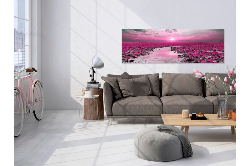 Tavla Lilies and Sunset (1 Part) Narrow 135x45