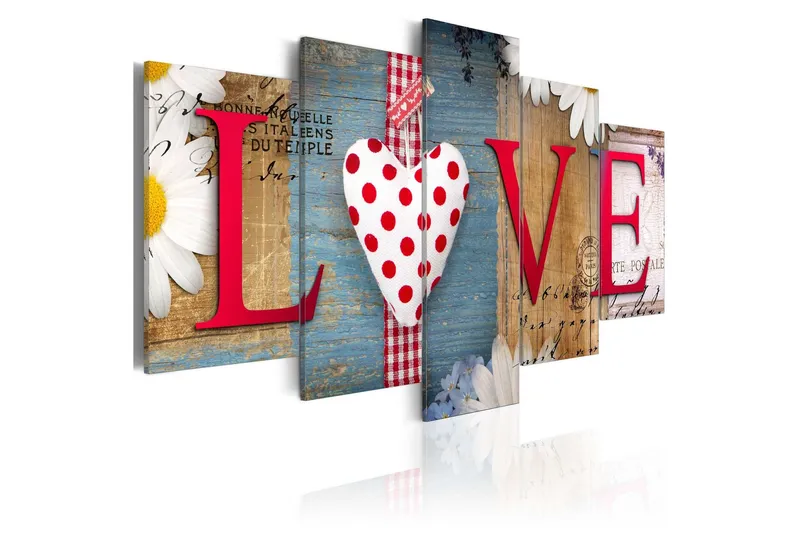 Tavla Love Handmade 200x100 - Artgeist sp. z o. o. — Artgeist sp. z o. o.