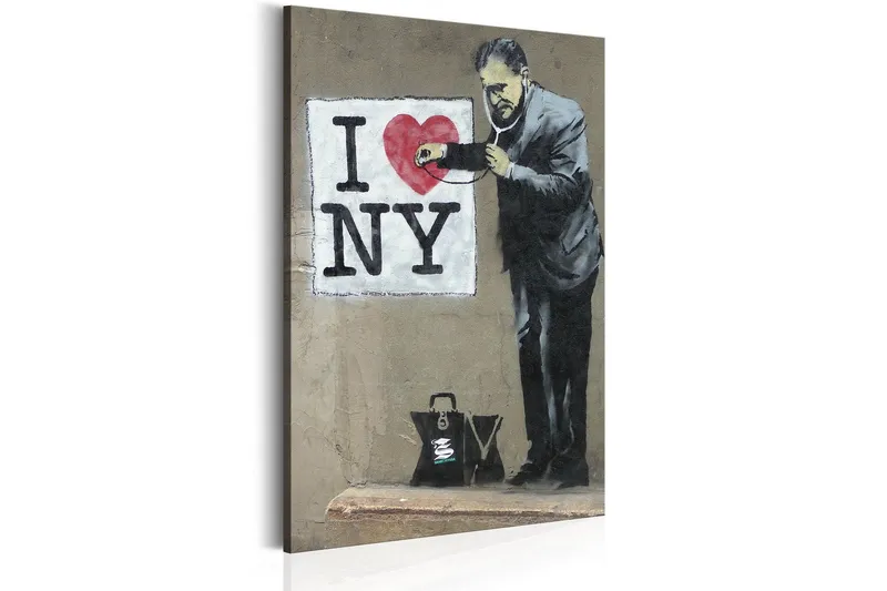 Tavla Love New York By Banksy 40x60 - Artgeist sp. z o. o. — Artgeist sp. z o. o.