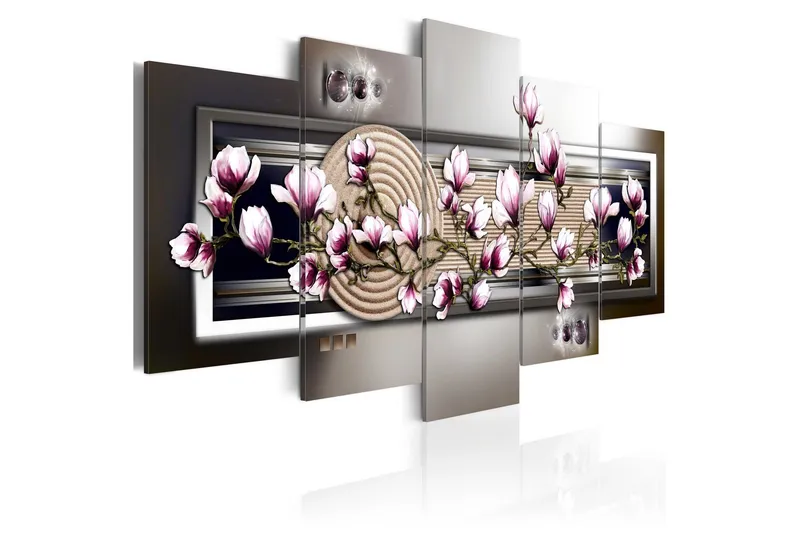 Tavla Magnolia And Zen Garden 200x100 - Artgeist sp. z o. o. — Artgeist sp. z o. o.