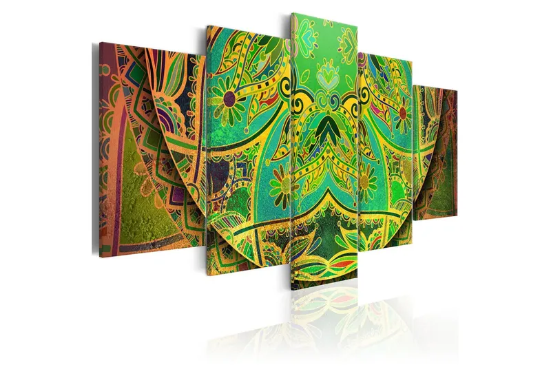 Tavla Mandala Green Energy 200x100 - Artgeist sp. z o. o. — Artgeist sp. z o. o.