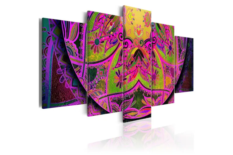 Tavla Mandala Pink Power 200x100 - Artgeist sp. z o. o. — Artgeist sp. z o. o.