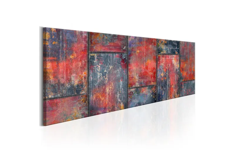 Tavla Metal Mosaic Red 135x45