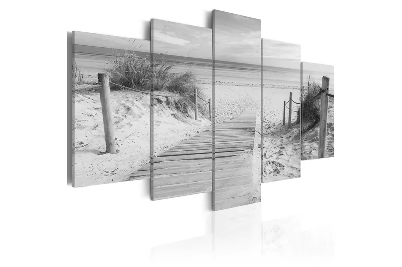 Tavla Morning On The Beach Black And White 200x100 - Artgeist sp. z o. o. — Artgeist sp. z o. o.