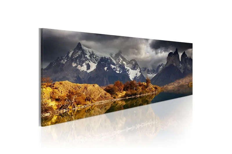 Tavla Mountain Landscape Before A Storm 120x40 - Artgeist sp. z o. o. — Artgeist sp. z o. o.