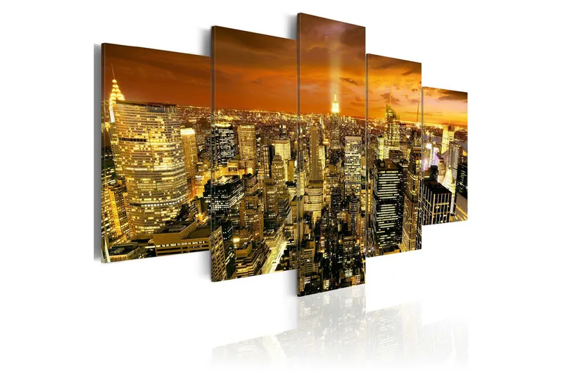 Tavla New York Amber 200x100 - Artgeist sp. z o. o. — Artgeist sp. z o. o.
