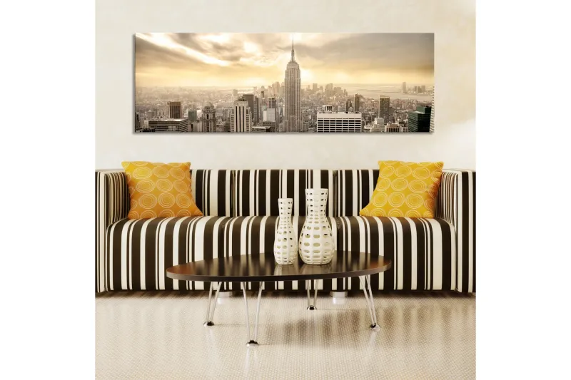 Tavla New York City among the clouds 135x45 - Artgeist sp. z o. o. — Artgeist sp. z o. o.