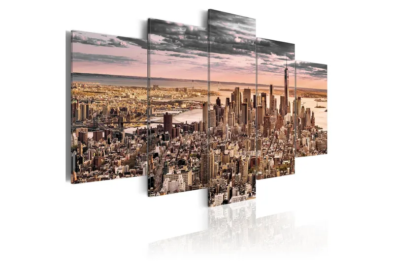 Tavla New York City Morning Sky 200x100 - Artgeist sp. z o. o. — Artgeist sp. z o. o.