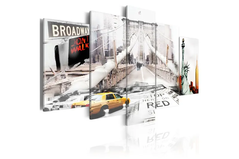 Tavla New York In The Fog 200x100 - Artgeist sp. z o. o. — Artgeist sp. z o. o.
