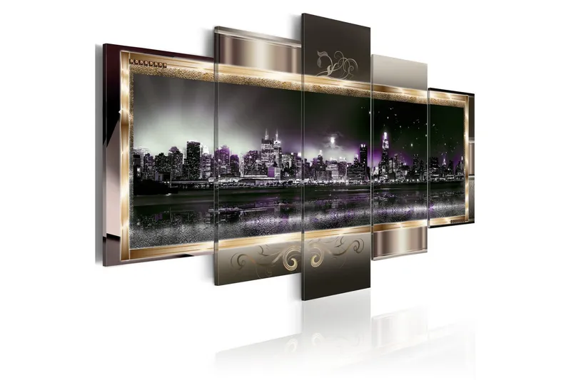 Tavla New York Starry Night 100x50 - Artgeist sp. z o. o. — Artgeist sp. z o. o.