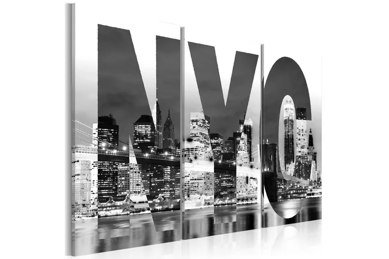 Tavla New York Svart Och Vitt 120x80 - Artgeist sp. z o. o. — Artgeist sp. z o. o.