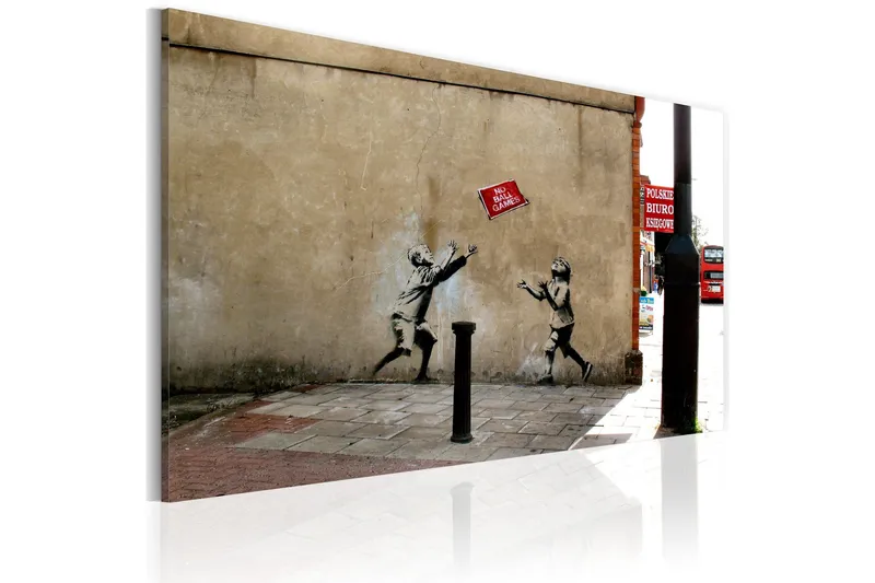 Tavla No Ball Games Banksy 60x40 - Artgeist sp. z o. o. — Artgeist sp. z o. o.