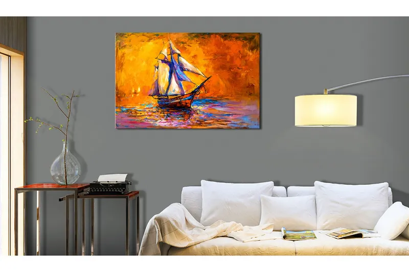 Tavla Ocean of the Setting Sun 120x80 - Artgeist sp. z o. o. — Artgeist sp. z o. o.