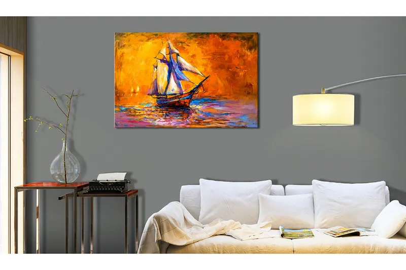 Tavla Ocean of the Setting Sun 60x40 - Artgeist sp. z o. o. — Artgeist sp. z o. o.