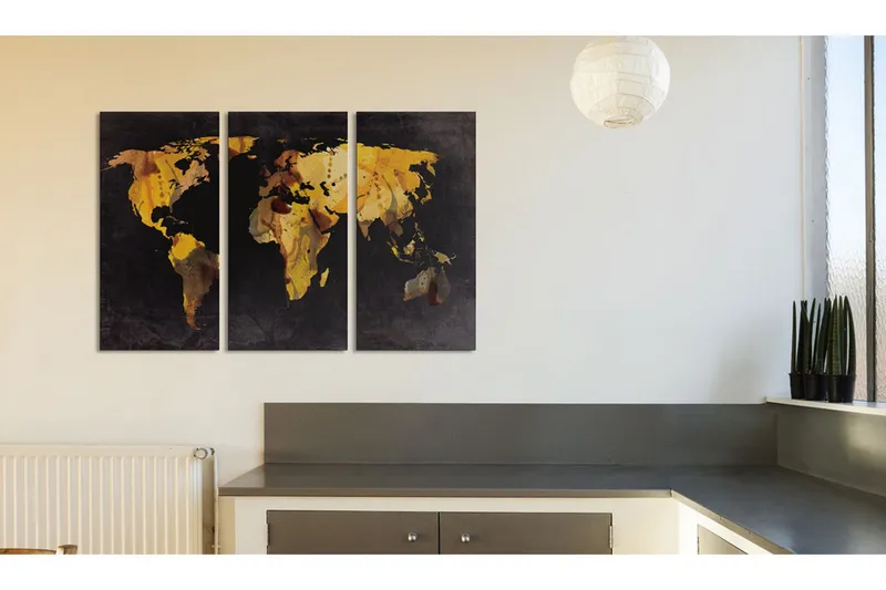 Tavla Om världen var en öken ... Triptych 90x60 - Artgeist sp. z o. o. — Artgeist sp. z o. o.