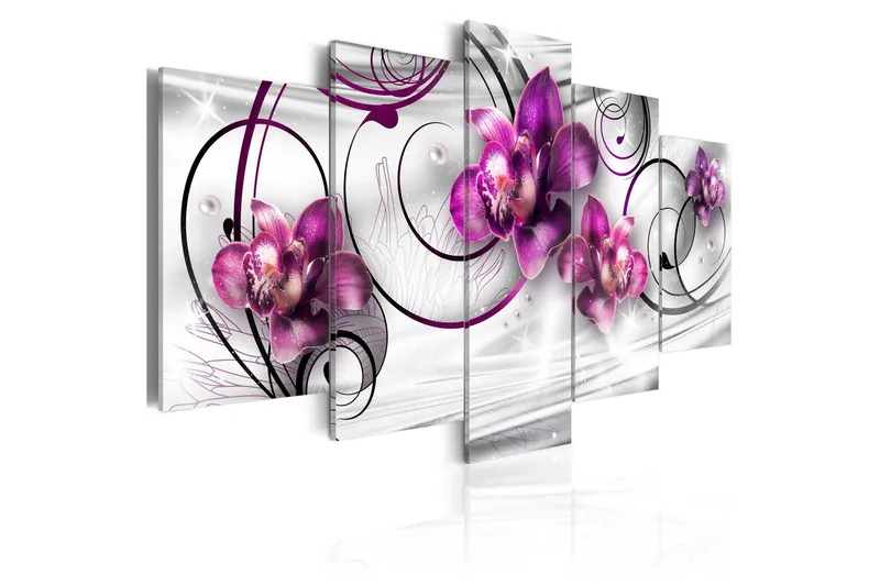 Tavla Orchids And Pearls 100x50 - Artgeist sp. z o. o. — Artgeist sp. z o. o.