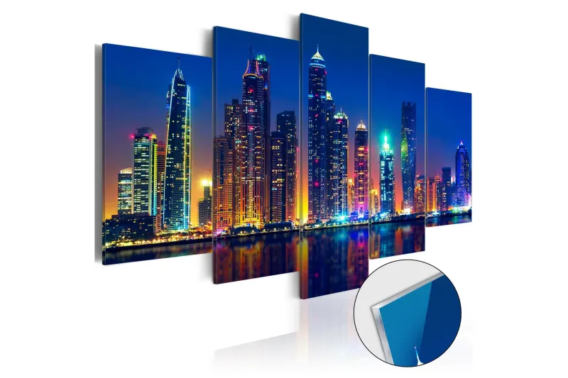 Tavla På Akryl Nights In Dubai 100x50 - Artgeist sp. z o. o. — Artgeist sp. z o. o.