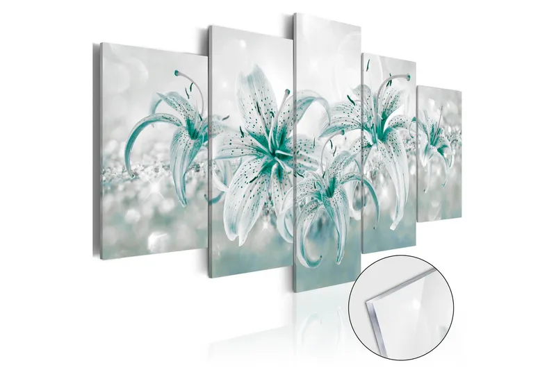 Tavla På Akryl Sapphire Lilies 100x50 - Artgeist sp. z o. o. — Artgeist sp. z o. o.