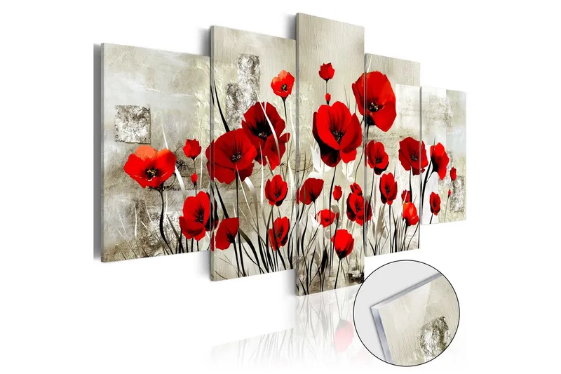 Tavla På Akryl Scarlet Field 100x50 - Artgeist sp. z o. o. — Artgeist sp. z o. o.
