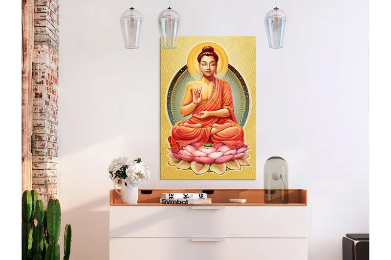 Tavla Peace of Buddha (1 Part) Vertical 80x120 - Artgeist sp. z o. o. — Artgeist sp. z o. o.