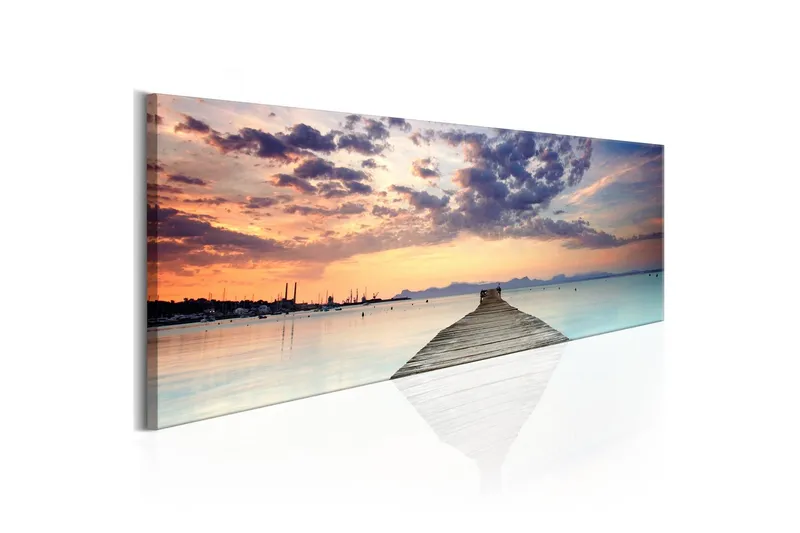 Tavla Pier On The Caribbean 135x45 - Artgeist sp. z o. o. — Artgeist sp. z o. o.