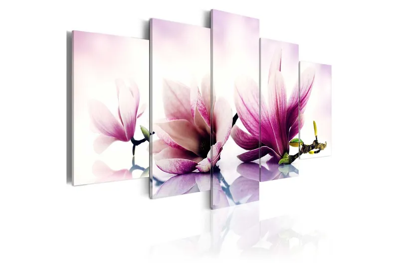 Tavla Pink Flowers Magnolias 200x100 - Artgeist sp. z o. o. — Artgeist sp. z o. o.