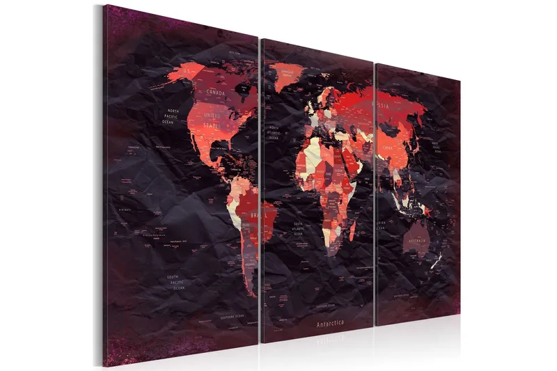 Tavla Plan Of The World 120x80 - Artgeist sp. z o. o. — Artgeist sp. z o. o.