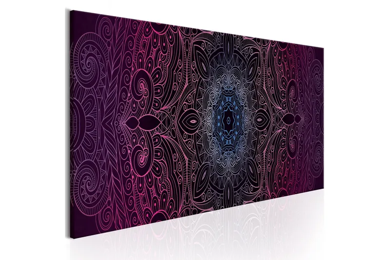 Tavla Purple Mandala 120x40 - Artgeist sp. z o. o. — Artgeist sp. z o. o.