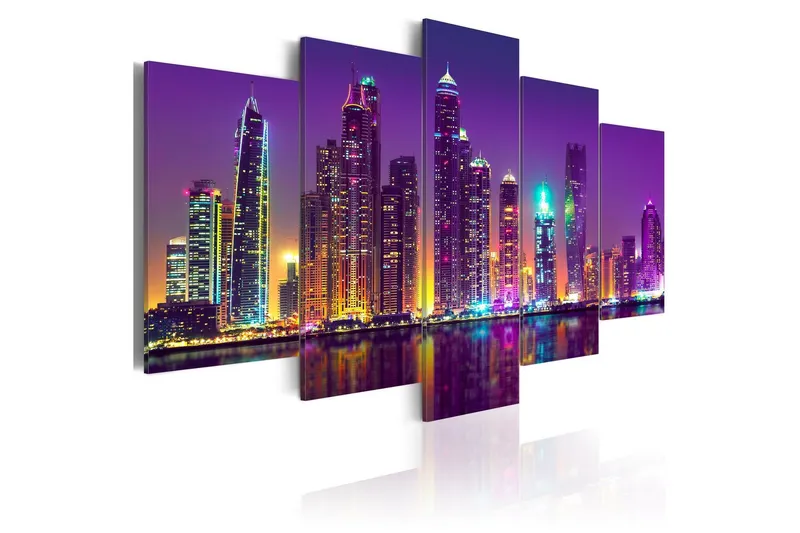 Tavla Purple Nights 200x100 - Artgeist sp. z o. o. — Artgeist sp. z o. o.