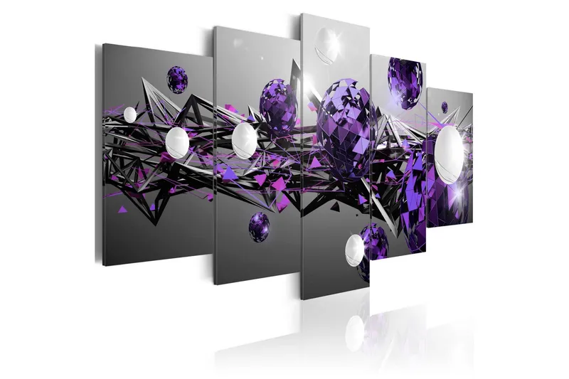 Tavla Purple Solar System 200x100 - Artgeist sp. z o. o. — Artgeist sp. z o. o.
