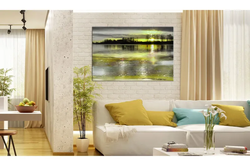 Tavla Quiet Lake 90x60 - Artgeist sp. z o. o. — Artgeist sp. z o. o.