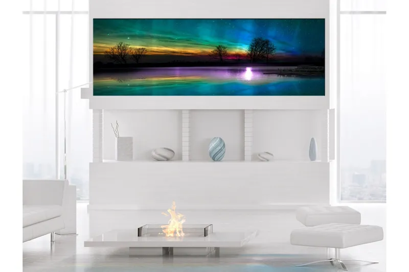 Tavla Rainbow Aurora (1 Part) Narrow 150x50 - Artgeist sp. z o. o. — Artgeist sp. z o. o.