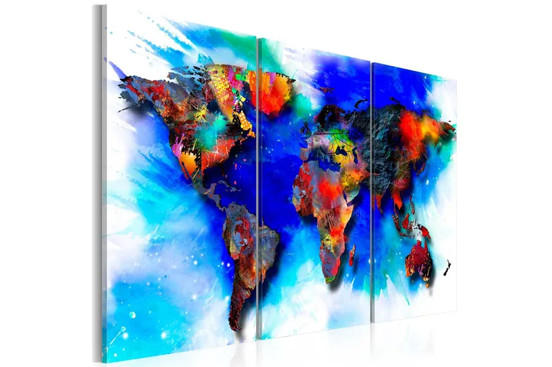 Tavla Rainbow Map 60x40 - Artgeist sp. z o. o. — Artgeist sp. z o. o.