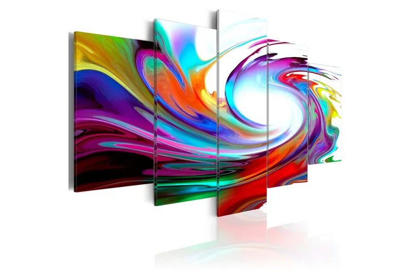 Tavla Rainbow Swirl 100x50 - Artgeist sp. z o. o. — Artgeist sp. z o. o.