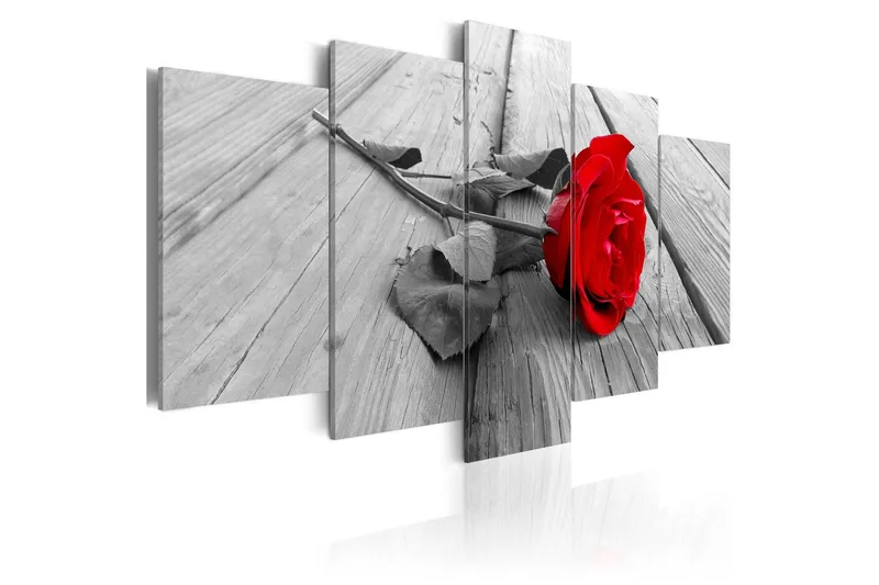 Tavla Rose On Wood 200x100 - Artgeist sp. z o. o. — Artgeist sp. z o. o.