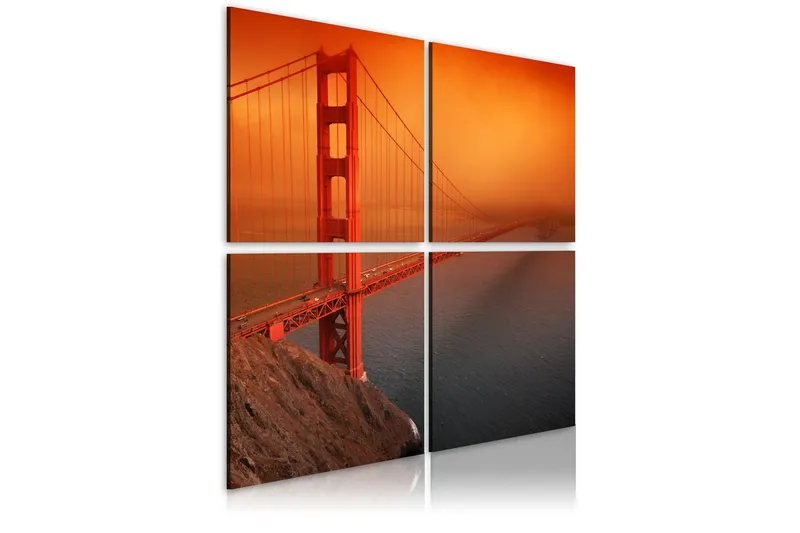 Tavla San Francisco Golden Gate Bridge 60x60 - Artgeist sp. z o. o. — Artgeist sp. z o. o.