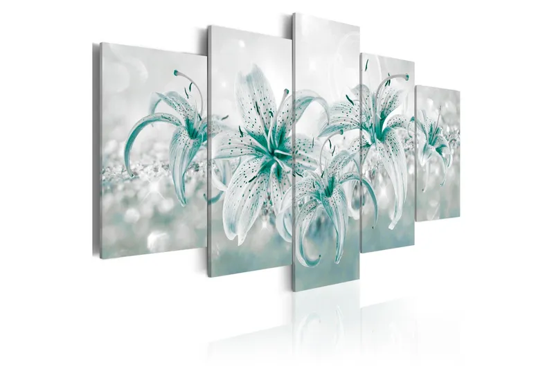 Tavla Sapphire Lilies 200x100 - Artgeist sp. z o. o. — Artgeist sp. z o. o.