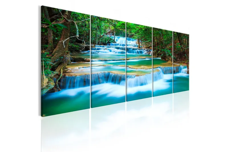 Tavla Sapphire Waterfalls 225x90 - Artgeist sp. z o. o. — Artgeist sp. z o. o.