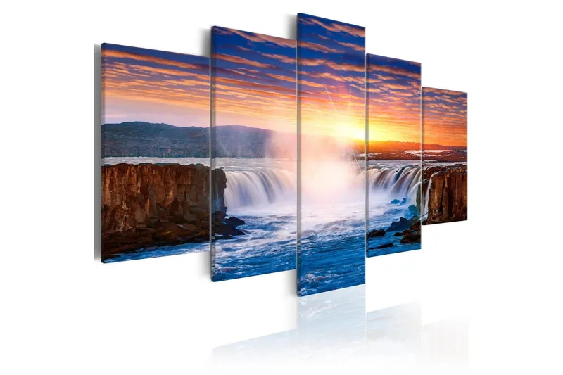 Tavla Selfoss Waterfall Iceland 200x100 - Artgeist sp. z o. o. — Artgeist sp. z o. o.
