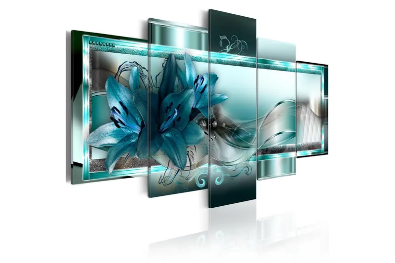 Tavla Sky Blue Lilies 200x100 - Artgeist sp. z o. o. — Artgeist sp. z o. o.