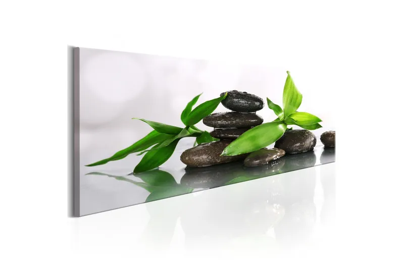 Tavla Spa Bamboo And Stones 120x40 - Artgeist sp. z o. o. — Artgeist sp. z o. o.