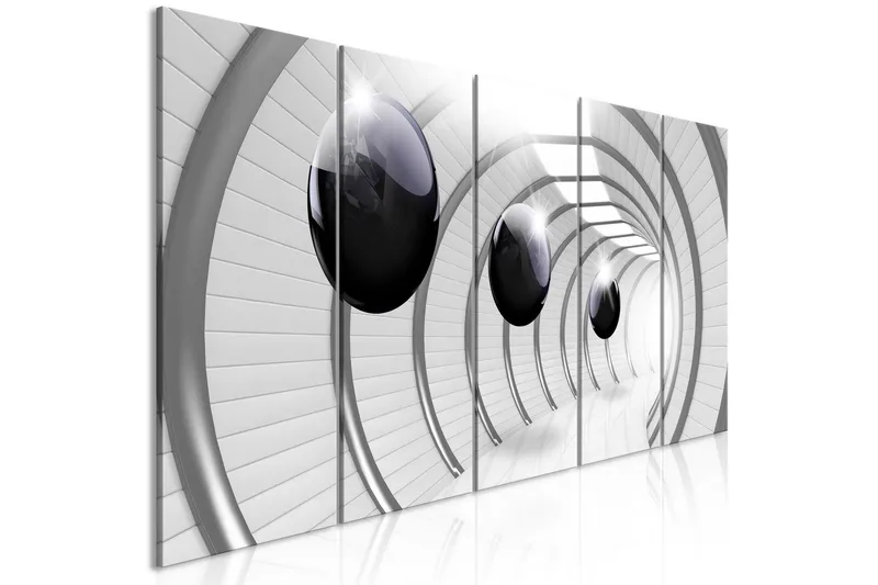 Tavla Space Tunnel 5 Parts Narrow 225x90 - Artgeist sp. z o. o. — Artgeist sp. z o. o.