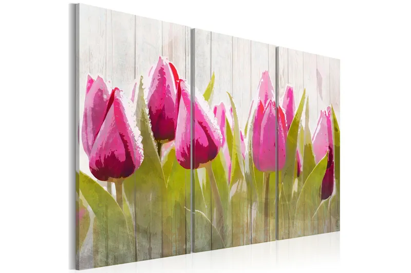 Tavla Spring Bouquet Of Tulips 120x80 - Artgeist sp. z o. o. — Artgeist sp. z o. o.