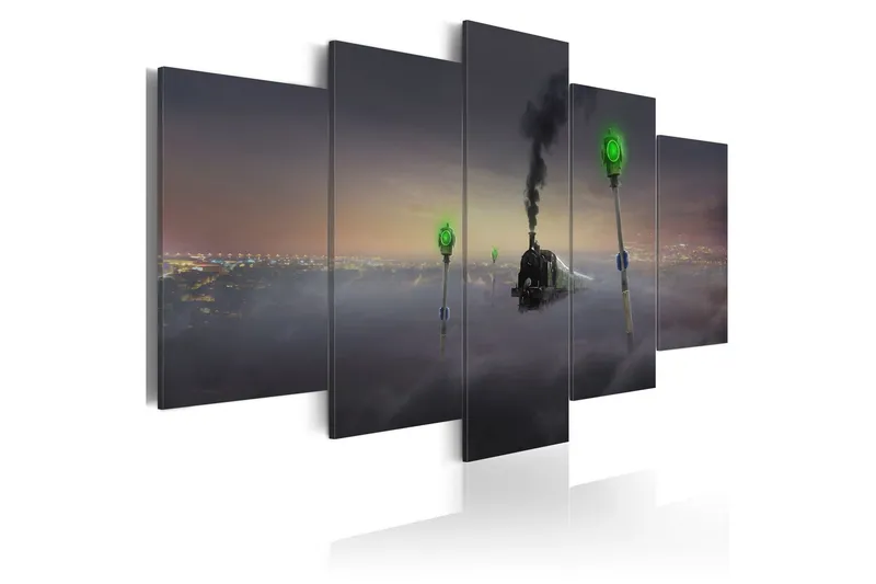 Tavla Steam Locomotive 100x50 - Artgeist sp. z o. o. — Artgeist sp. z o. o.